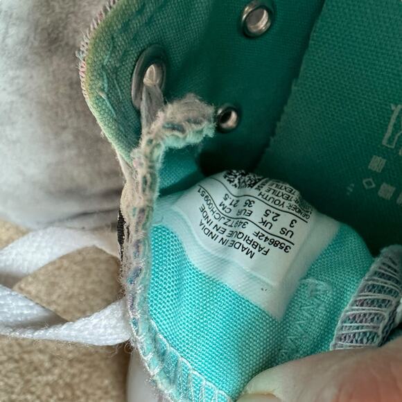 Converse Chuck Taylor All Star Girls Pink Blue Lace Up Round Toe Sneakers Size 3 - Picture 9 of 10